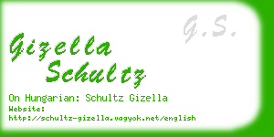 gizella schultz business card